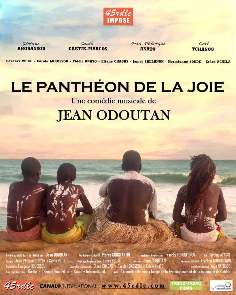 Affiche de LE PANTHÉON DE LA JOIE le 6ème film de Jean Odoutan